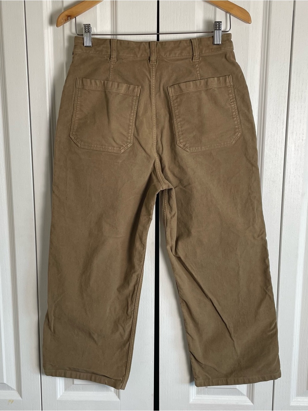 Billy Reid Moleskin Utility Capri Pants Women’s 4 Brown Straight Minimalist - Picture 5 of 14